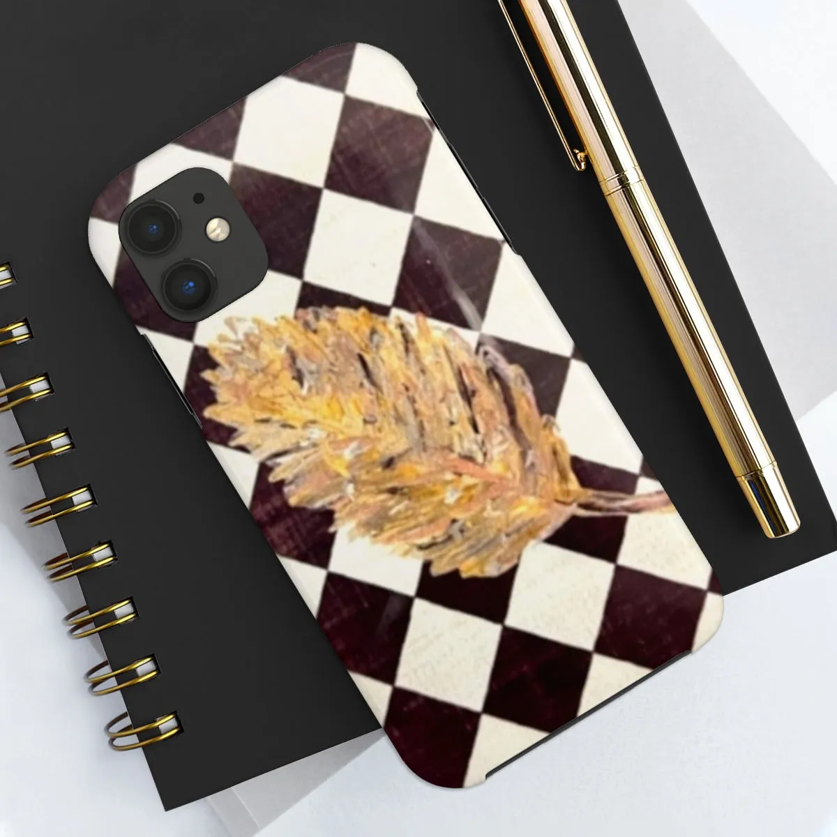 The Golden Leaf Diamond Tough Phone Cases, Case-Mate