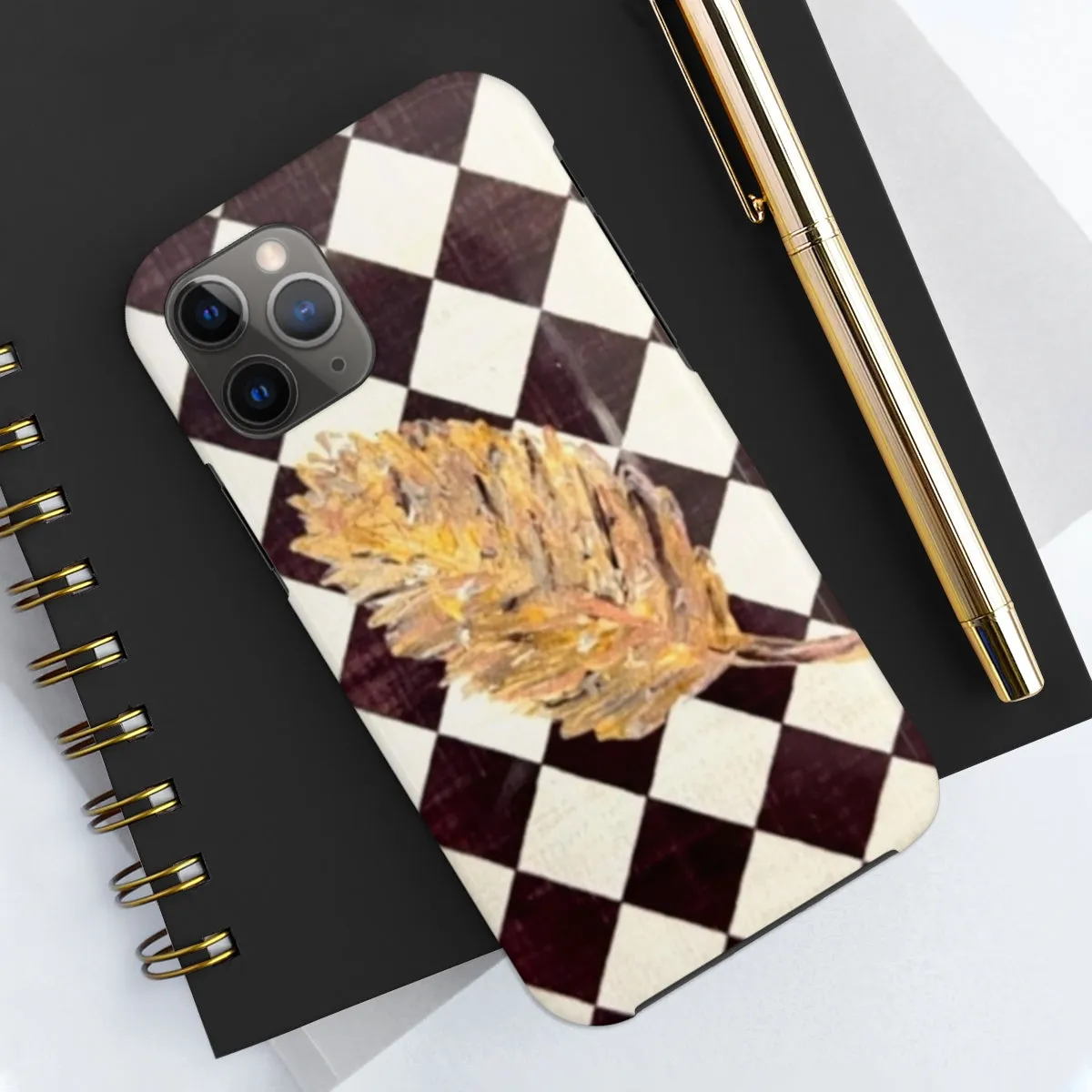 The Golden Leaf Diamond Tough Phone Cases, Case-Mate