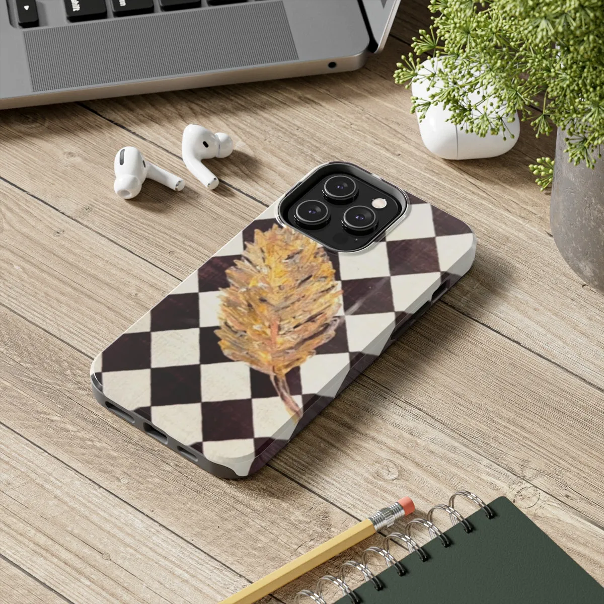 The Golden Leaf Diamond Tough Phone Cases, Case-Mate