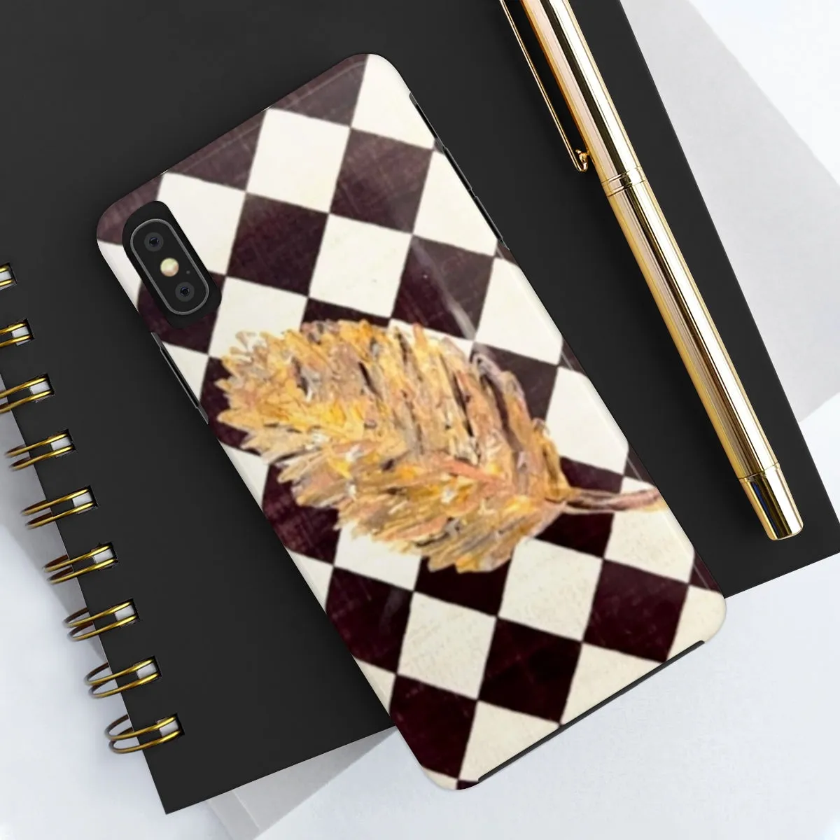 The Golden Leaf Diamond Tough Phone Cases, Case-Mate