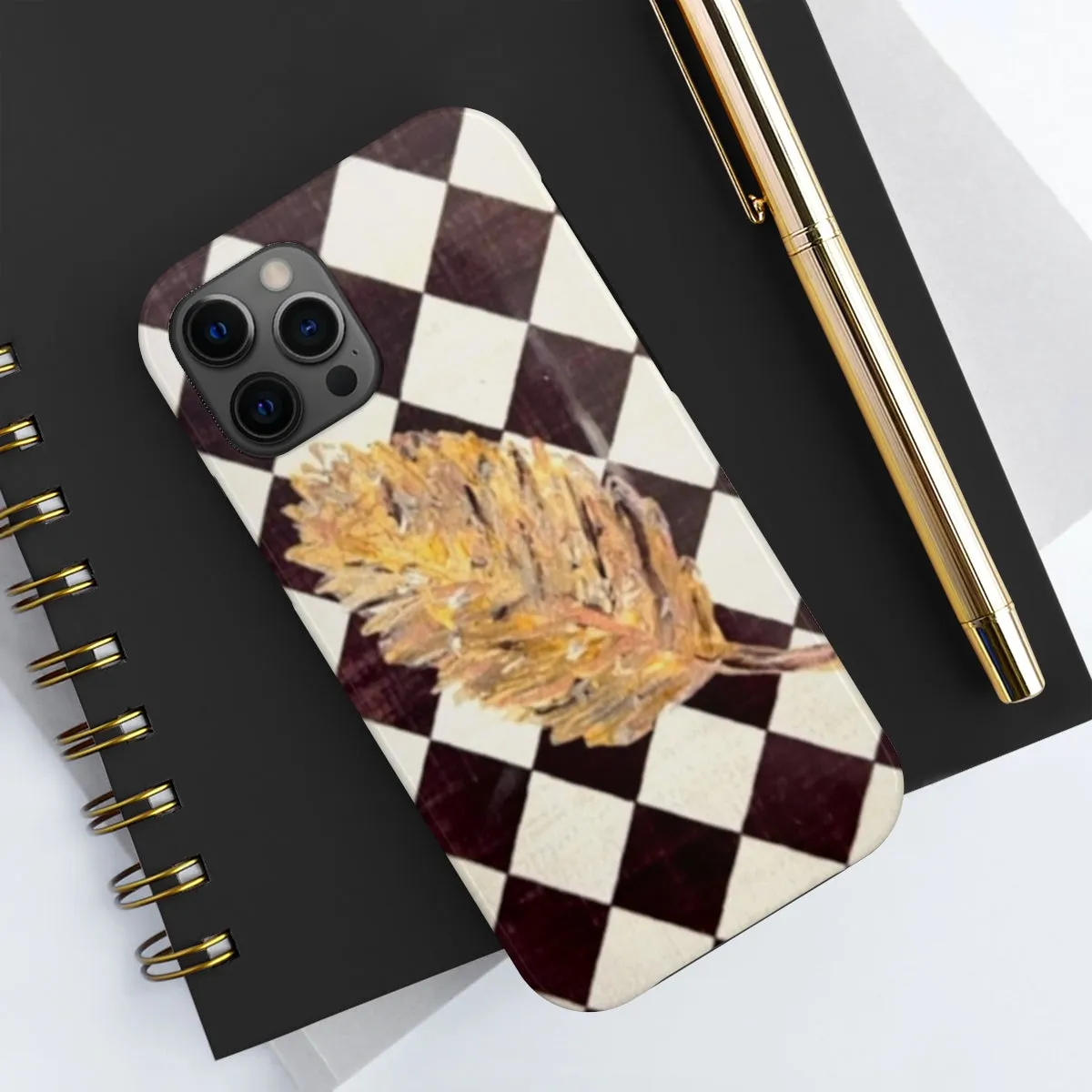 The Golden Leaf Diamond Tough Phone Cases, Case-Mate