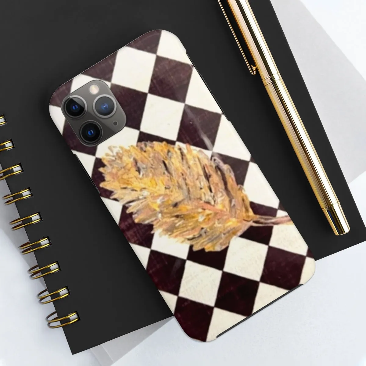 The Golden Leaf Diamond Tough Phone Cases, Case-Mate