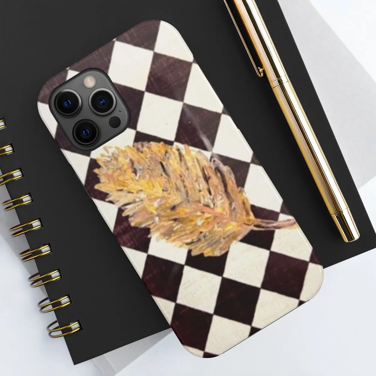 The Golden Leaf Diamond Tough Phone Cases, Case-Mate