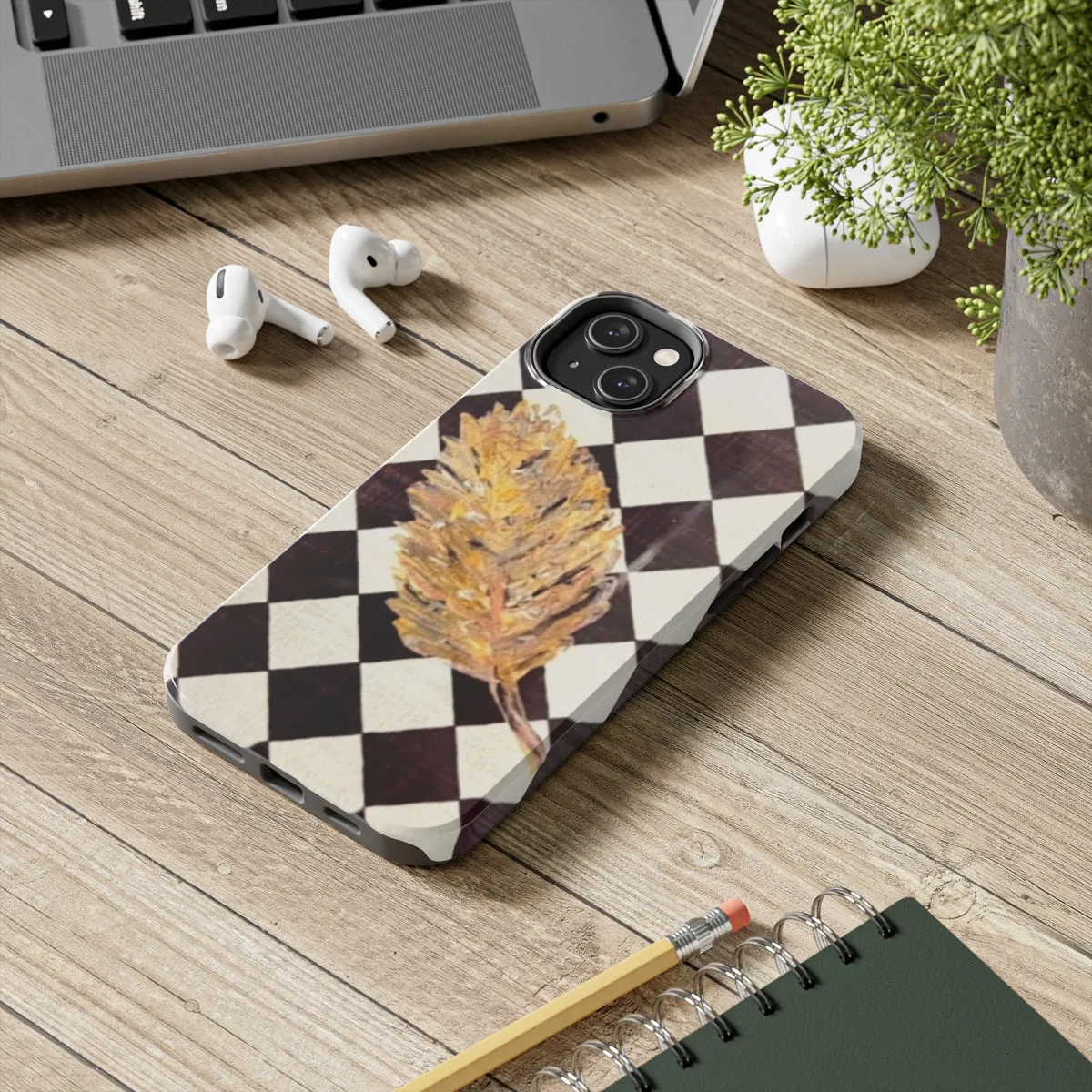 The Golden Leaf Diamond Tough Phone Cases, Case-Mate