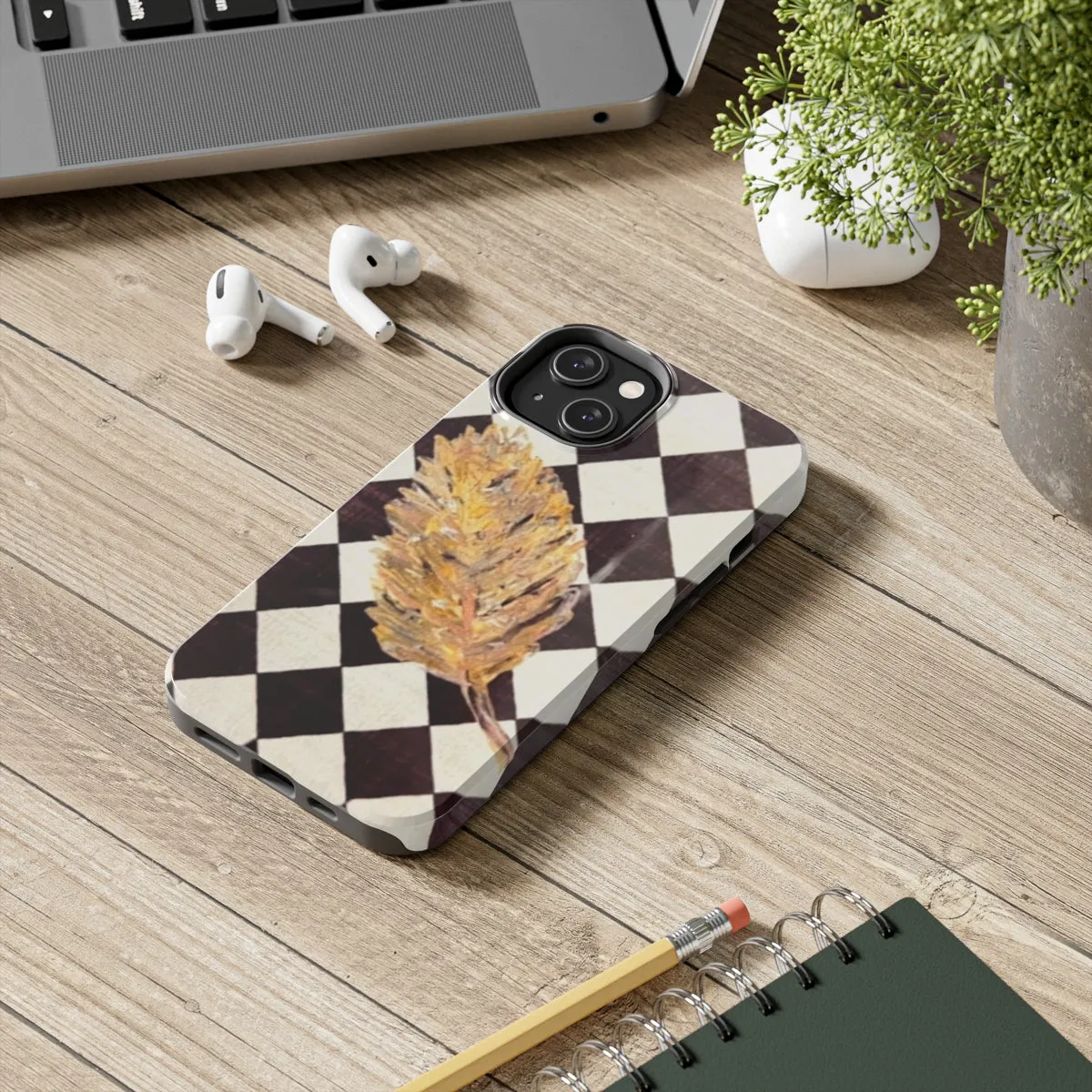 The Golden Leaf Diamond Tough Phone Cases, Case-Mate