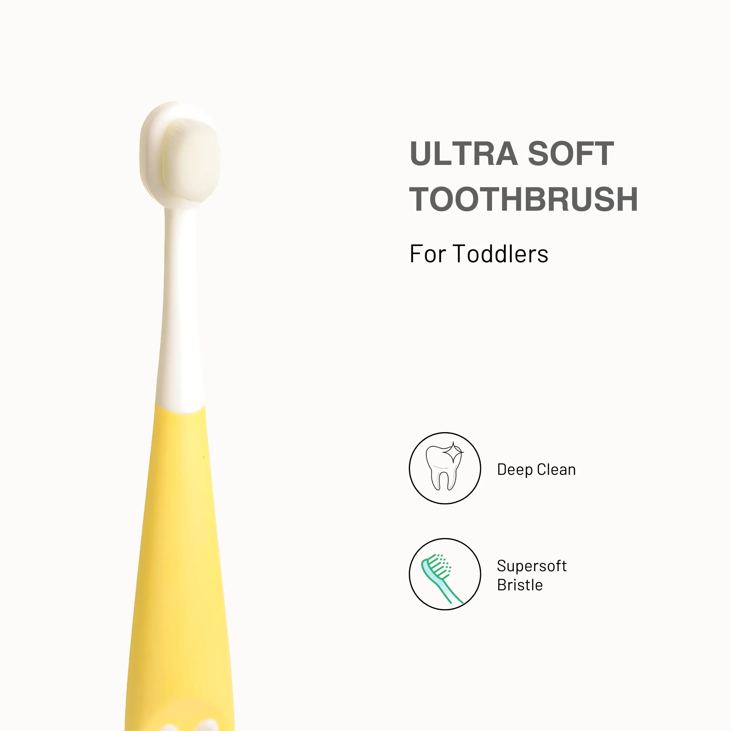 THE LITTLE LOOKERS Baby Toothbrush I Supersoft Bristles & Section Cup Base Tooth Brush for Kids/Babies/Toddlers