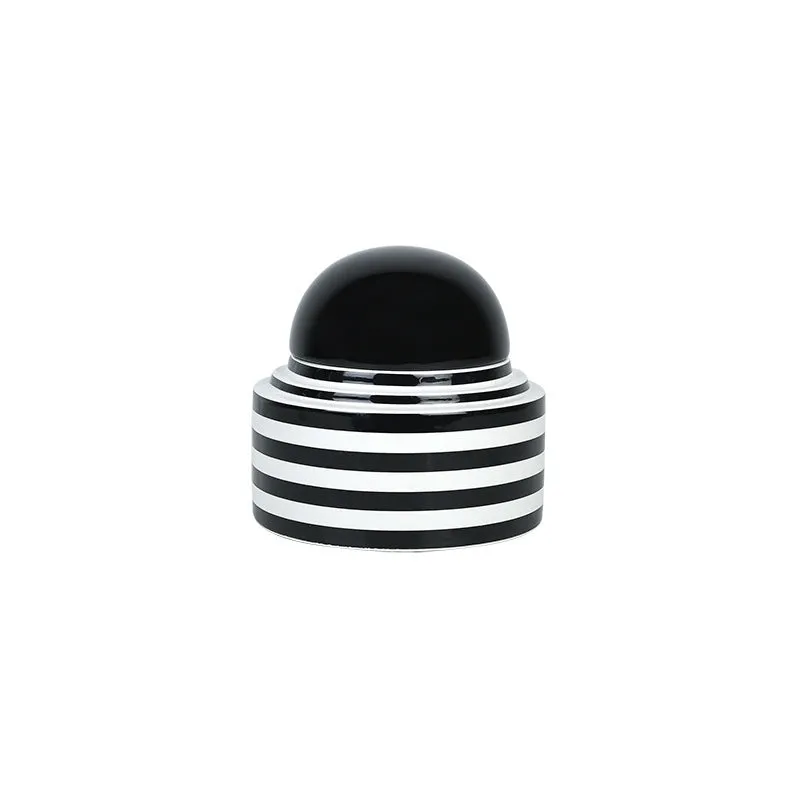 The Saint-Étienne | Modern Black and White Striped Ceramic Ornament Vase