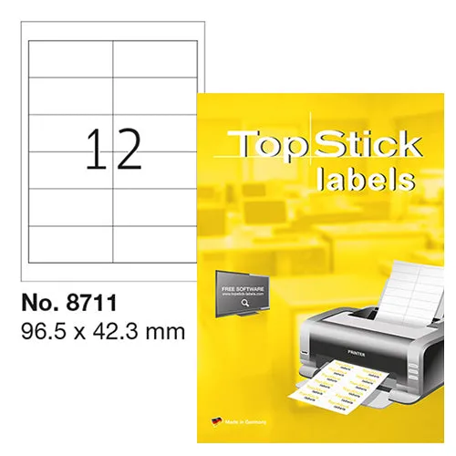 Top Stick Labels 96.5 x 42.3mm (8711)