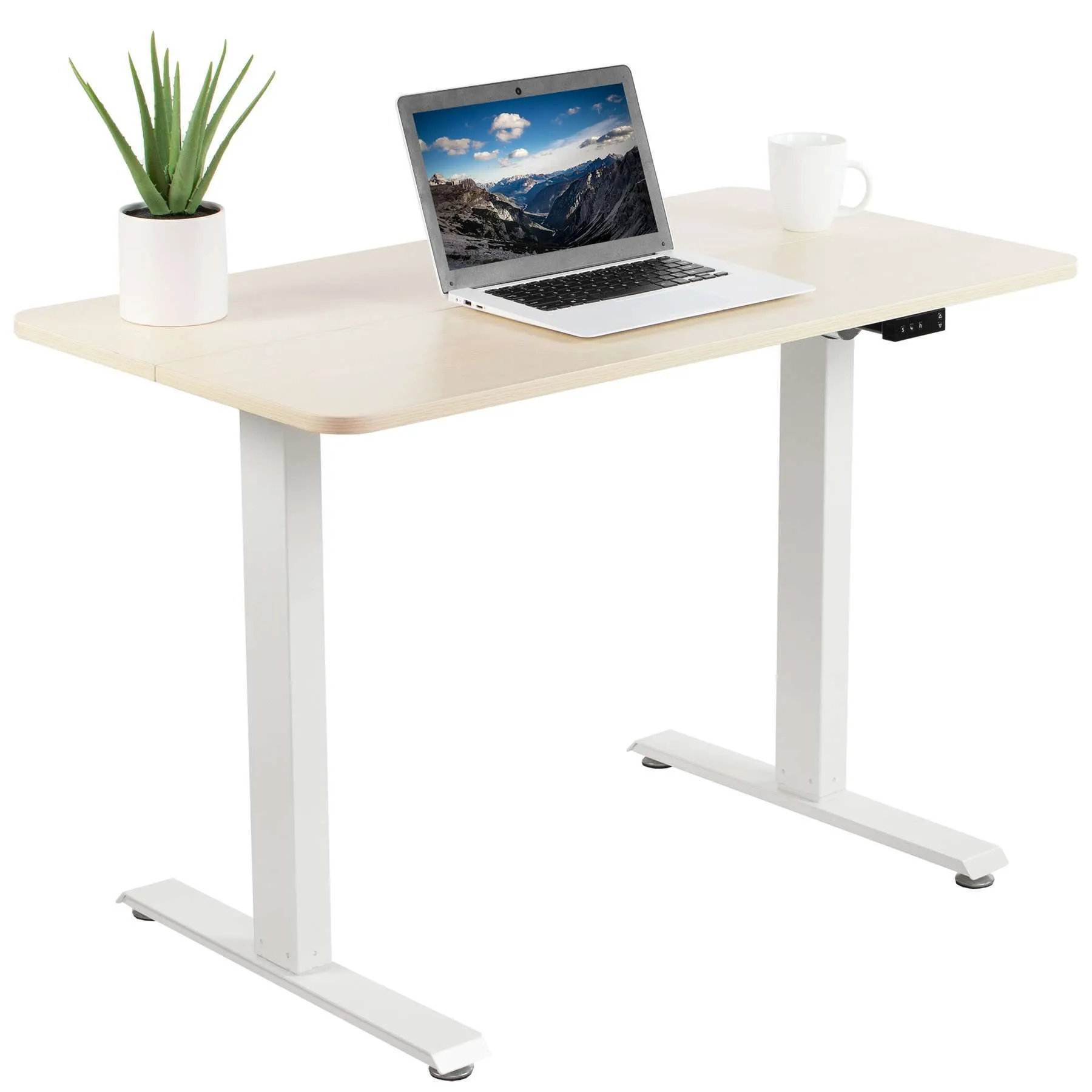 VIVO 44” x 23.6” Electric Height-Adjustable Desk, DESK-E144B/E144C/E144D/E144W