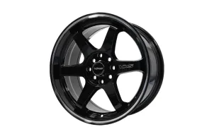 VMS Wheels Superhawk 15x7 4x100/108  30 Offset Gloss Black Milling Finish - VWSH002