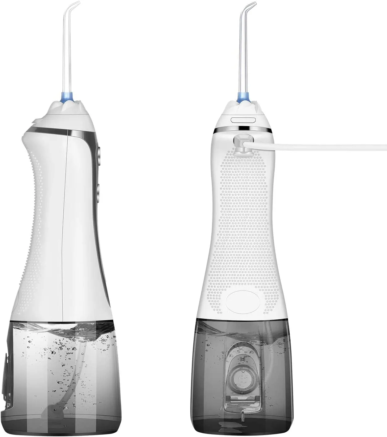 Water Flosser for Teeth Cordless with 5 Modes,  360° Rotation Oral Irrigator, IPX7 Waterproof, 300ML & 6 Jet Tips Water Jet Teeth Cleaner, USB Rechargeable for 35-Days Use at Home/Travel