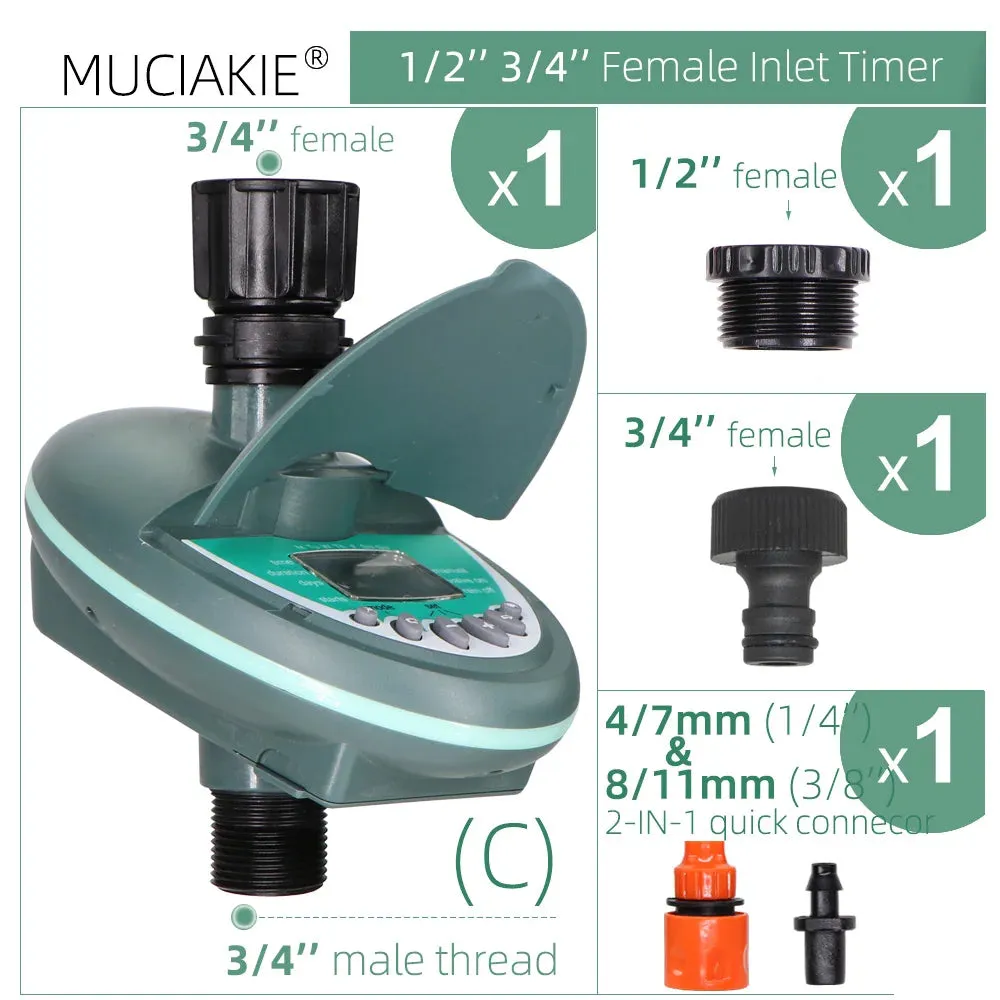 Watering Timer with Smart Home Programming, LCD Display Controller