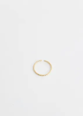 Wave Adjustable Gold Ring