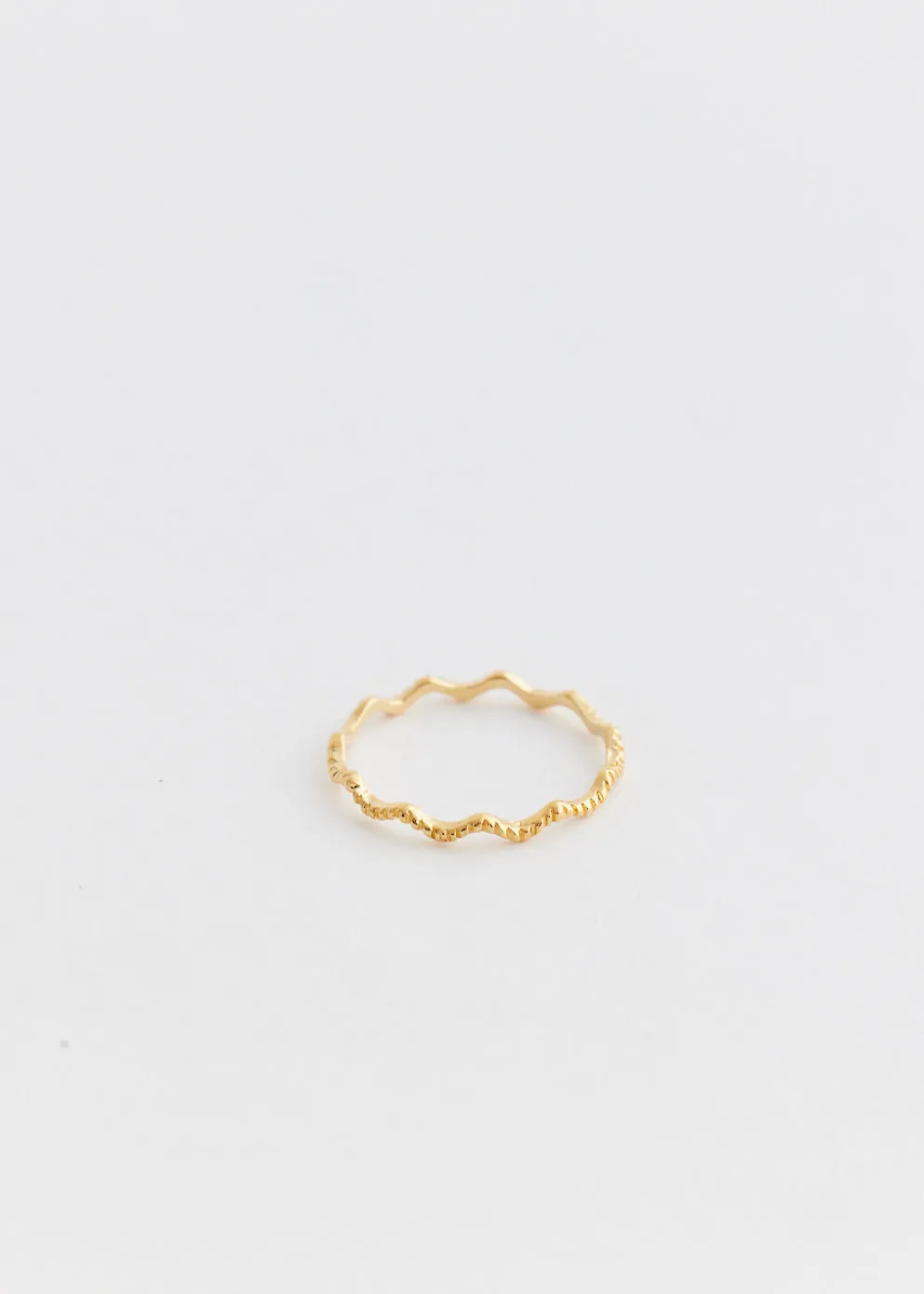 Wave Gold Plated Ring