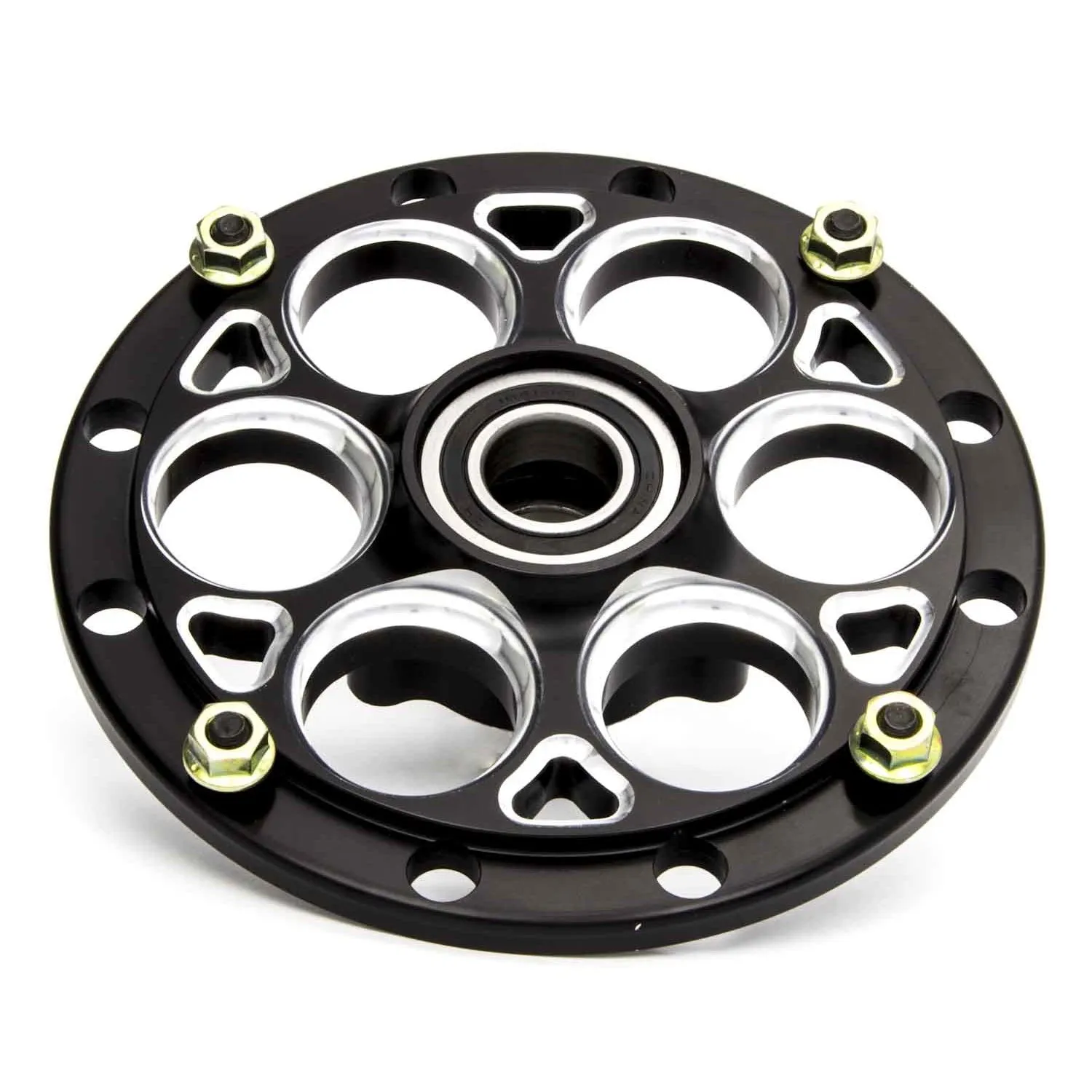 Weld 10" Black Magnum Front Hub w/ 3-Lug Rotor Mount - 1" Spindle