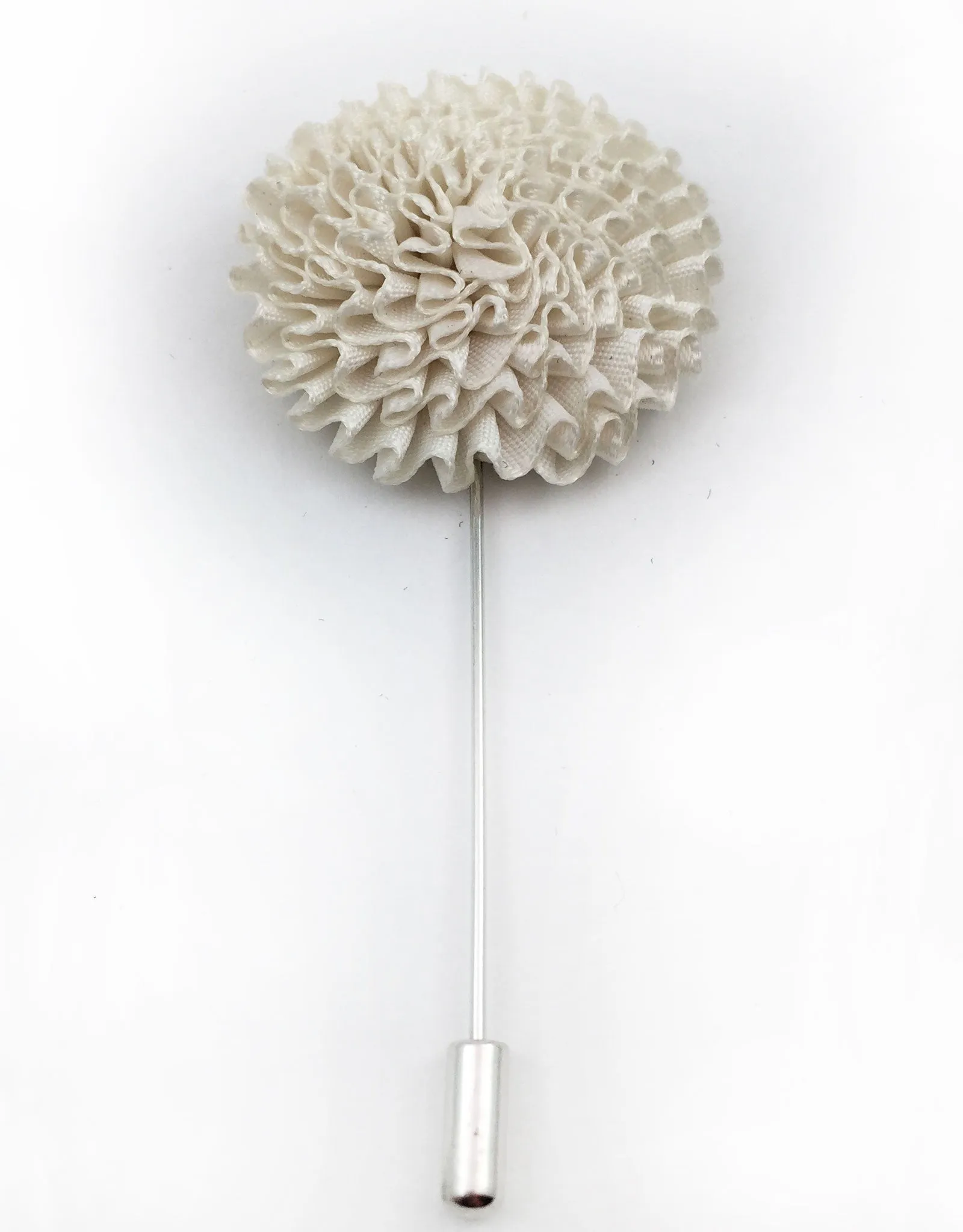 White Flower Lapel Stick Pin