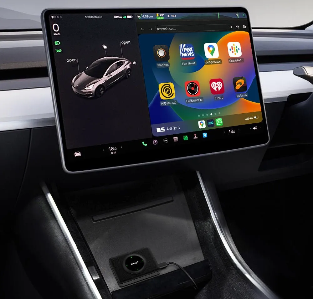 Wireless Apple CarPlay Adapter for Tesla