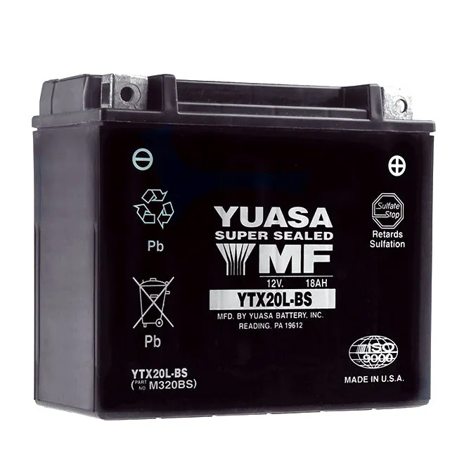 YTX20L-BS Non-DG Factory Sealed Battery Yuasa ^ (YTX20LBS)