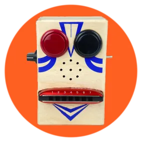 Zippy | Harmonica Audio Recorder Sound Toy With Loop Effect