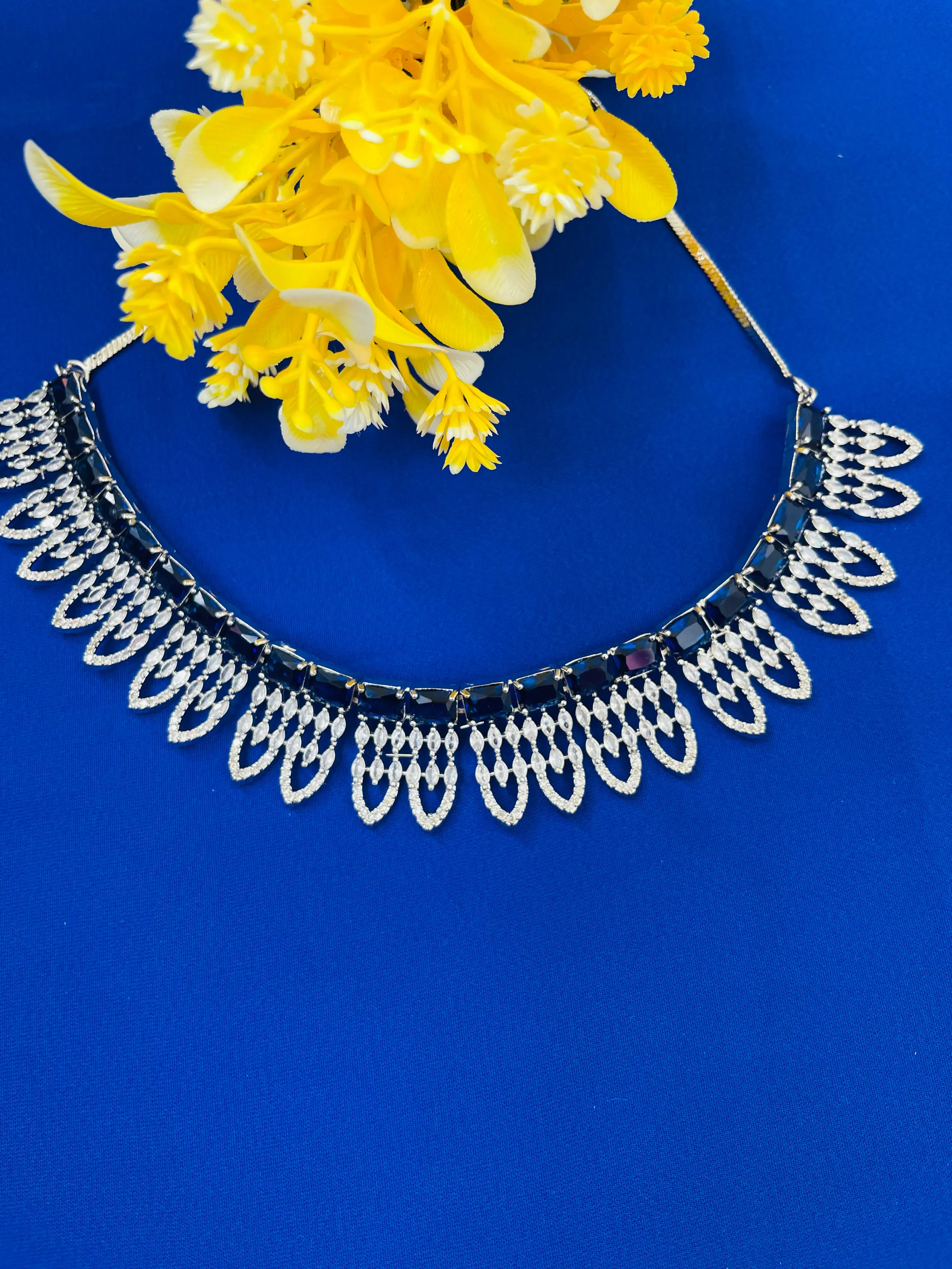 ZIRCONIA CHOKER NECKLACE-Elegance157