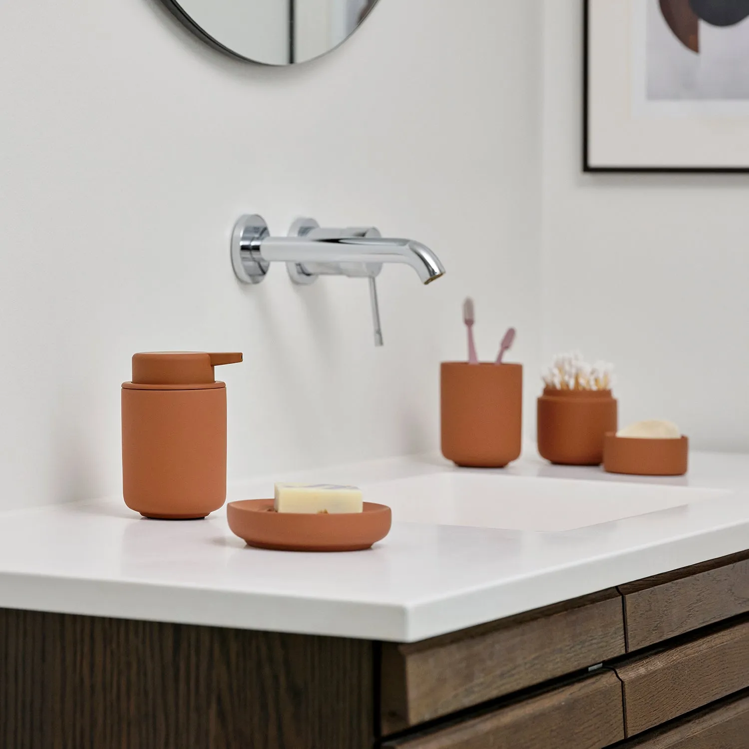 zone denmark | ume toothbrush mug | terracotta